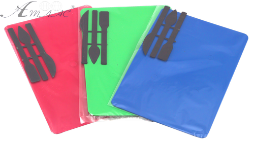 Доска для пластилина 18 х 25 см с тремя стэками AS-0027