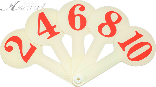 Веер Цифр НОВЫЙ от 1 до 10, белый пластик AS-0005, К-7375 фото 2 Веер Цифр НОВЫЙ от 1 до 10, белый пластик AS-0005, К-7375 фото 2