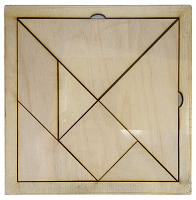 Танграм из фанеры 16 х 16 см  AS-7114 