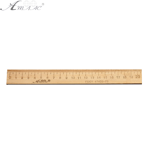 Лінійка Дерев'яна 20 см надрукована, тільки опт від 100 шт AS-0661, К-4056 фото 2 Лінійка Дерев'яна 20 см надрукована, тільки опт від 100 шт AS-0661, К-4056 фото 2