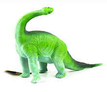 Игрушка силиконовая антистресс, динозавр зеленый с длинной шеей 20 см  08877