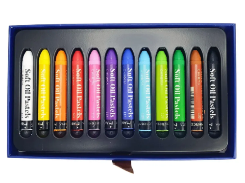 Пастель масляная Marco CHROMA 12 цвета профессиональная  1091-12CB  фото 3