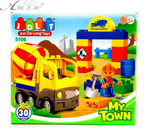 Игрушка Конструктор JDLT для малыша My Town 30 деталей  5106