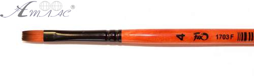 Кисть синтетика Плоская № 4 художественная Кисть синтетика Плоская № 4 художественная