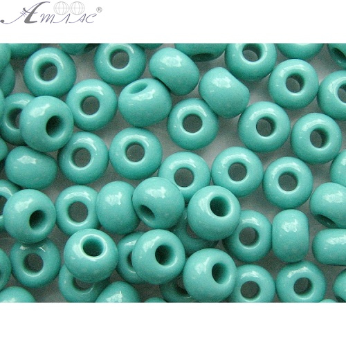 Бісер бірюзовий глянсовий d=4мм вага ~30гр 03181 Бісер бірюзовий глянсовий d=4мм вага ~30гр 03181