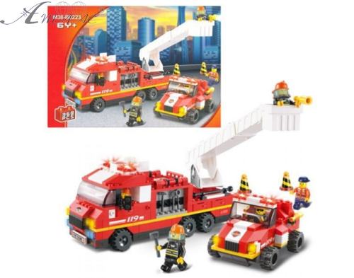 Игрушка Конструктор Sluban Пожарная машина 368 деталей  M38-B0223