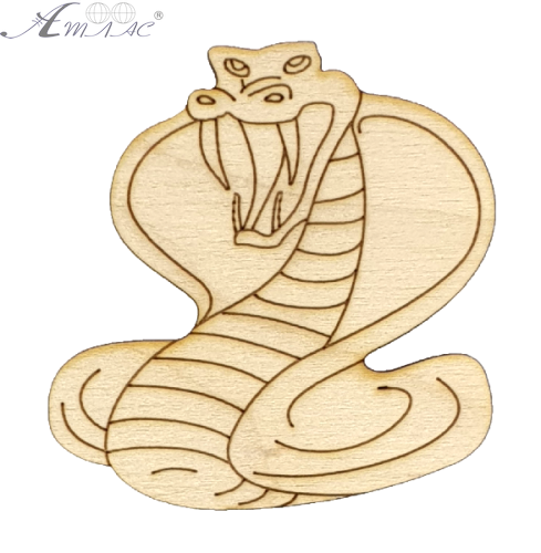 Фигурка фанерная - Змея № 2 кобра злая 7х7см AS-4874 Фигурка фанерная - Змея № 2 кобра злая 7х7см AS-4874