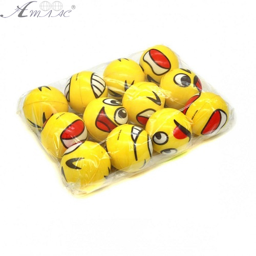 Игрушка Мячик мягкий фомовый 6см смайл эмоции 08313 Игрушка Мячик мягкий фомовый 6см смайл эмоции 08313