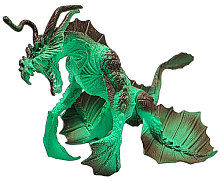 Іграшка Дракон фігурка Зелений з перетинками 16см гума  00287