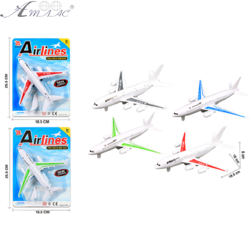 Игрушка Самолет пластиковый 18 см инерционный  168-269 фото 2