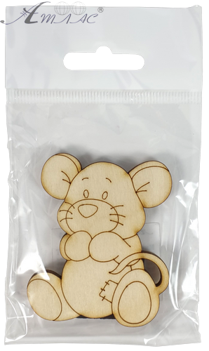 Фигурка фанерная - Мышонок № 2 с латкой 57 х 65 мм с магнитом AS-4826, В-0384 фото 3 Фигурка фанерная - Мышонок № 2 с латкой 57 х 65 мм с магнитом AS-4826, В-0384 фото 3