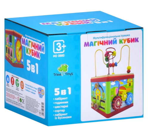 Игрушка Деревянная Магический Кубик 5в1 MD0880 Игрушка Деревянная Магический Кубик 5в1 MD0880