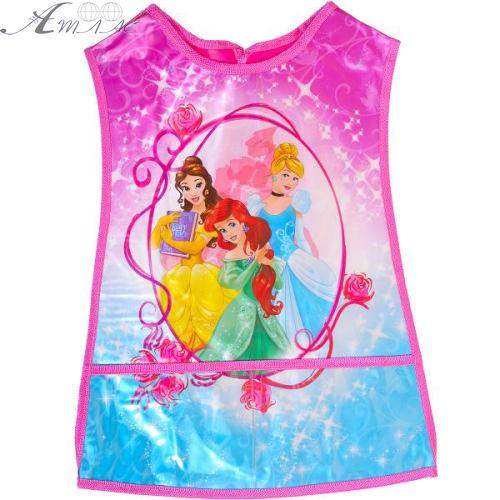 Фартук детский с карманом Принцессы розовый 23560-22 Фартук детский с карманом Принцессы розовый 23560-22