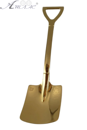 Игрушка Декоративная ложка лопата Золото 15,5 см  09404
