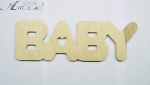 Дерев'яне Слово "BABY" 31*10см 0374 Дерев'яне Слово "BABY" 31*10см 0374