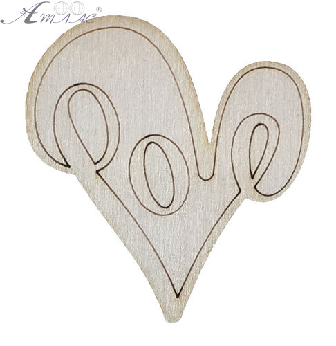 Фігурка фанерна - Серце Love велике 6 х 6 см AS-4712, В-0271 Фігурка фанерна - Серце Love велике 6 х 6 см AS-4712, В-0271