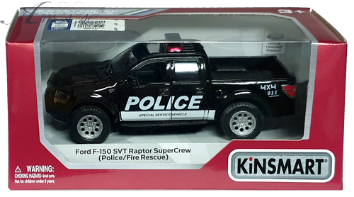 Машинка Kinsmart Ford F-150 SVT RaptorSC Police KT5365WP, WPR Машинка Kinsmart Ford F-150 SVT RaptorSC Police KT5365WP, WPR