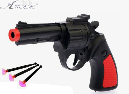 Іграшка Пістолет Револьвер + кулі з присосками 21 см 629-1 Іграшка Пістолет Револьвер + кулі з присосками 21 см 629-1