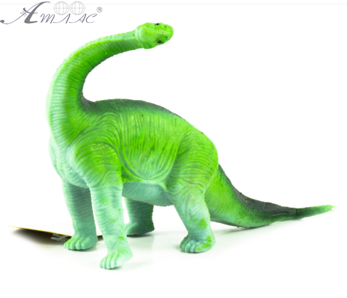 Іграшка силіконова антистрес, динозавр зелений з довгою шиєю 20 см 08877 Іграшка силіконова антистрес, динозавр зелений з довгою шиєю 20 см 08877