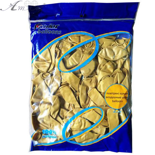 Кульки повітряні 26 см золото 992152