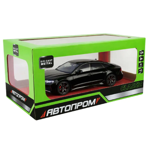 Машинка Автопром Audi RS7 Sportback черная металл свет звук 20см AP7754 фото 3 Машинка Автопром Audi RS7 Sportback черная металл свет звук 20см AP7754 фото 3