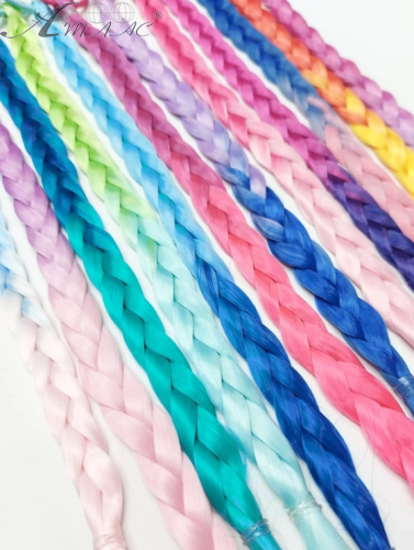 Косичка плетеные яркие 40 см на резинке 10441 Косичка плетеные яркие 40 см на резинке 10441