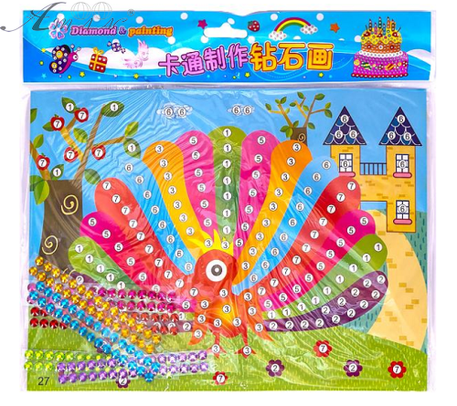 Мозаика по номерам двухсторонняя Камушки 3655 Мозаика по номерам двухсторонняя Камушки 3655