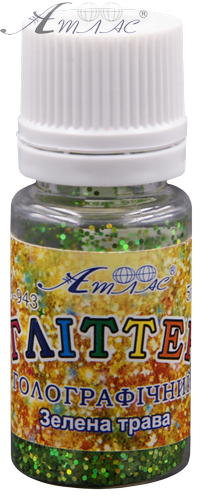 Блестки (Глиттер) Голографические Атлас 5 гр - Зеленая трава AS-2005, А-943 фото 2