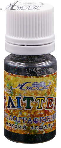 Блискітки (Гліттер) Голографічні Атлас 5 гр - Мокрий Асфальт AS-2012, А-919 фото 2