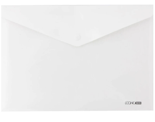 Папка на кнопке А4 Economix прозрачная  31301-00