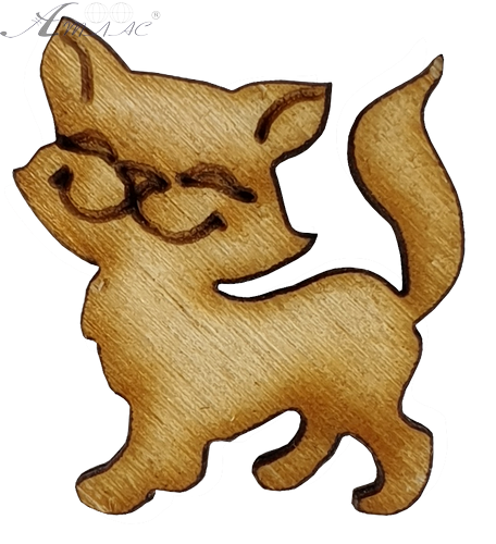 Фигурка фанерная - мини Котик хвостик вверх 2,8 см AS-4678, В-0134 Фигурка фанерная - мини Котик хвостик вверх 2,8 см AS-4678, В-0134
