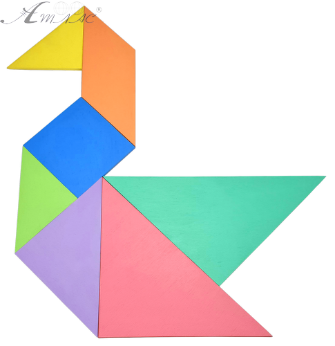 Танграм ЦВЕТНОЙ с двух сторон из фанеры 16 х 16 см AS-7115 фото 7 Танграм ЦВЕТНОЙ с двух сторон из фанеры 16 х 16 см AS-7115 фото 7