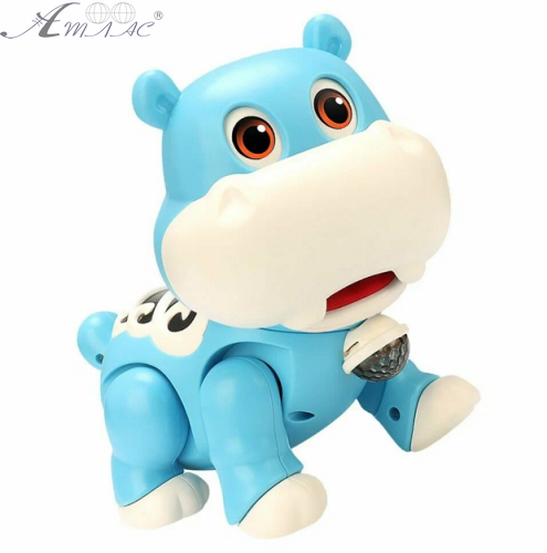 Іграшка Бегемотик ходить музичний зі світловими ефектами 9055С фото 3 Іграшка Бегемотик ходить музичний зі світловими ефектами 9055С фото 3