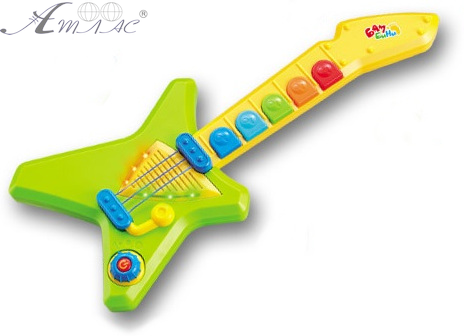 Іграшка Гітара S+S 5 кнопок у коробці EG80081R Іграшка Гітара S+S 5 кнопок у коробці EG80081R