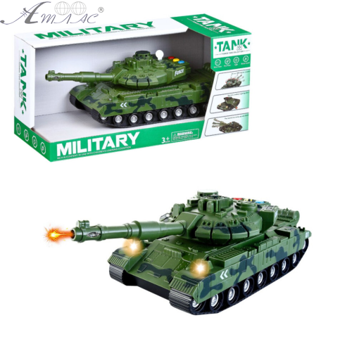 Ігрушка Танк інерційний світло звук 30см в коробці WH1225A-1 Ігрушка Танк інерційний світло звук 30см в коробці WH1225A-1