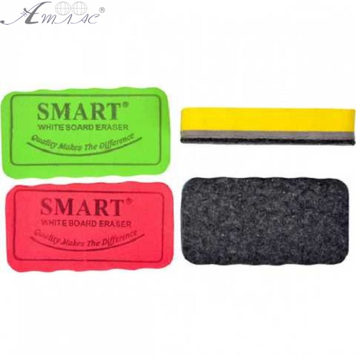 Губка для дошки сухостираюча прямокутна 4 кольори 10 х 5,5 см 08019 Губка для дошки сухостираюча прямокутна 4 кольори 10 х 5,5 см 08019