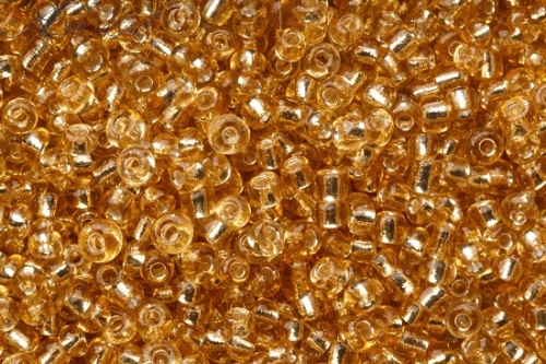 Бісер Золотий прозорий d=4мм вага ~30гр 03965 Бісер Золотий прозорий d=4мм вага ~30гр 03965