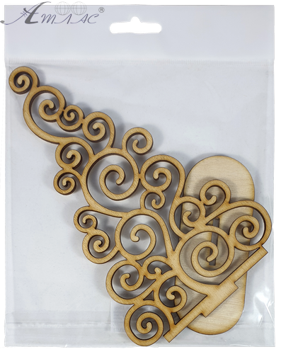 Фігурка фанерна - Ялинка велика ажурна на підставці 18 см AS-4640, В-0250 Фігурка фанерна - Ялинка велика ажурна на підставці 18 см AS-4640, В-0250