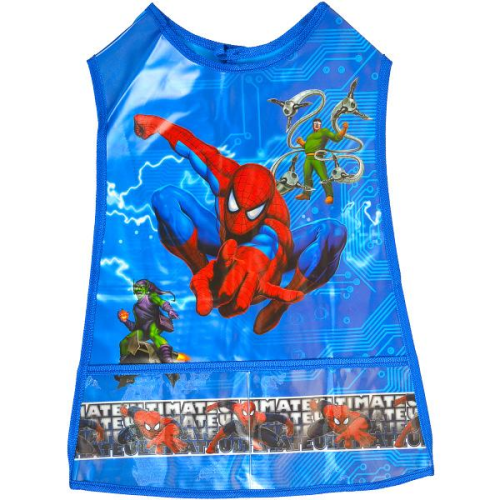 Фартук детский с карманом Человек Паук синий  23560-23