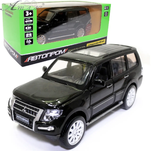 Модель Автопром Mitsubishi Pajero 4WD Turbo металева інерційна 14см 68463 Модель Автопром Mitsubishi Pajero 4WD Turbo металева інерційна 14см 68463