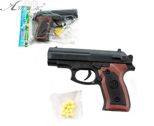 Игрушка Пистолет под пульки 6мм, 13 см 08464 Игрушка Пистолет под пульки 6мм, 13 см 08464