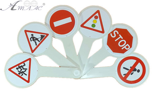 Віяло з картинками - Дорожні знаки AS-0015, К-5381 фото 2 Віяло з картинками - Дорожні знаки AS-0015, К-5381 фото 2