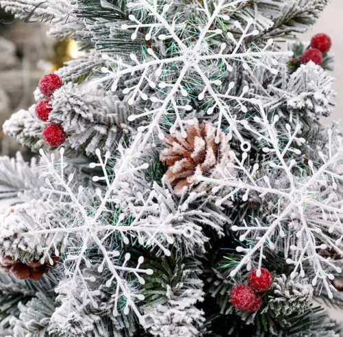 Декор Снежинка набор из 2 штук 25 см  0645-25 фото 2