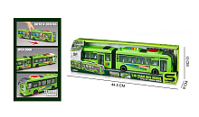 Игрушка Автобус JSToys Гармошка зеленый 42 см  JS163D