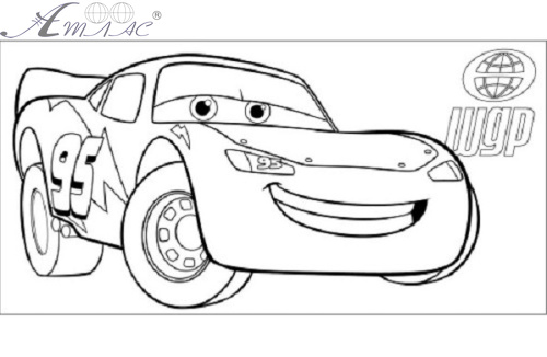 Полотно з контуром Тачки - 4 на підрамнику 15 х 30 см 950742 Полотно з контуром Тачки - 4 на підрамнику 15 х 30 см 950742