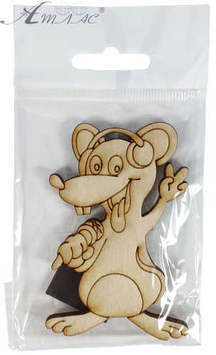 Фигурка фанерная - Мышонок № 8 в наушниках с микрофоном 54 х 88 мм с магнитом AS-4832, В-0390 фото 2 Фигурка фанерная - Мышонок № 8 в наушниках с микрофоном 54 х 88 мм с магнитом AS-4832, В-0390 фото 2