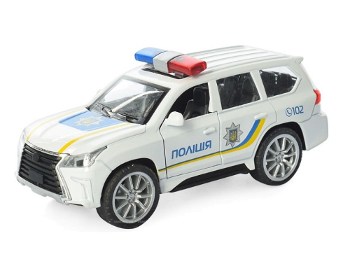 Машинка Автосвіт Поліція типа Lexus 10см металл 1833 фото 2 Машинка Автосвіт Поліція типа Lexus 10см металл 1833 фото 2