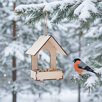 Кормушка № 1 маленькая, к стене 16 х 10 х 21 см AS-4273, F-0230