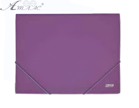 Папка на резинке А4 Datum фиолетовая 490358 Папка на резинке А4 Datum фиолетовая 490358