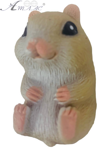 Игрушка Силиконовая тянучка Хомяк 5 см коричневый 04397 Игрушка Силиконовая тянучка Хомяк 5 см коричневый 04397